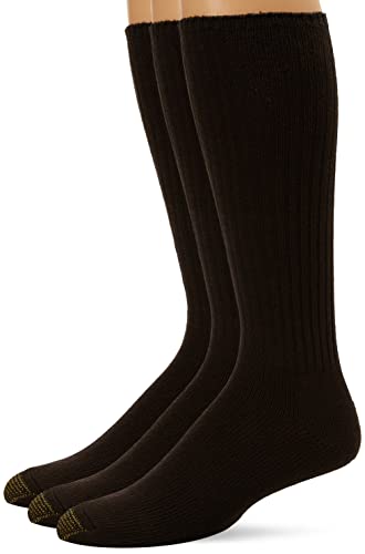 Book Cover Gold Toe Men's Ultra Tec Performance Over-The-Calf Athletic Socks, Multipairs