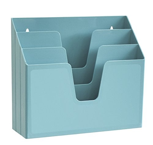Book Cover Acrimet Horizontal Triple File Folder Organizer (Solid Green Color)