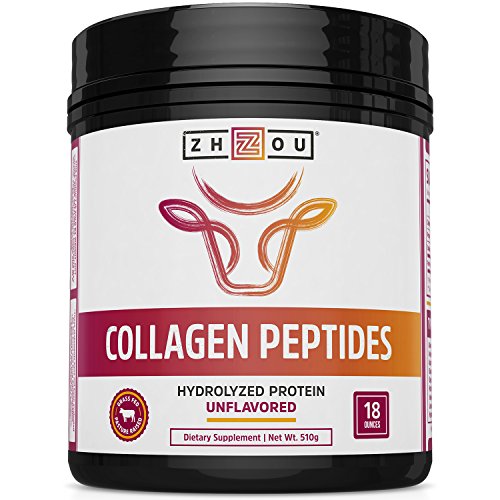 Book Cover Collagen Peptides Hydrolyzed Protein Powder 18oz - Supplement for vital Joint & Bone Support, Glowing Skin, Strong Hair & Nails, Digestive Health - Unflavored, Hormone-free, Grass Fed & Pasture Raised
