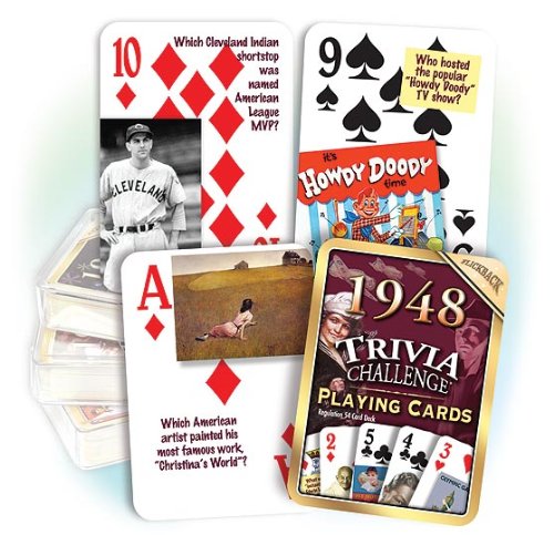 Book Cover Flickback Media, Inc. 1948 Trivia Playing Cards: 71st Birthday