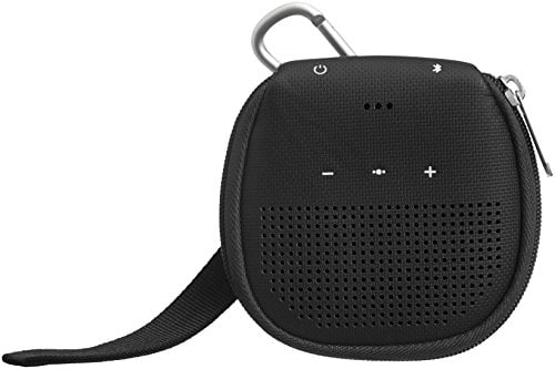 Book Cover AmazonBasics Case with Kickstand for Bose SoundLink Micro Bluetooth Speaker - Black