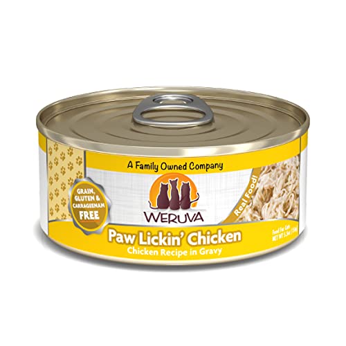 Book Cover Weruva Classic Cat Food, Paw Lickin’ Chicken with Chicken Breast in Gravy, 5.5 Ounce (Pack of 24)