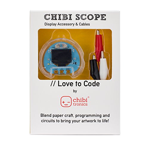 Book Cover Chibitronics - Love to Code - LTC - Chibi Scope with 3 Alligator Clips