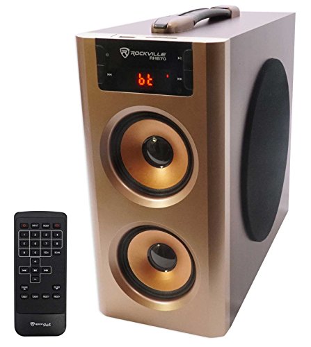 Book Cover Rockville RHB70 Home Theater Compact Powered Speaker System w Bluetooth/USB/FM