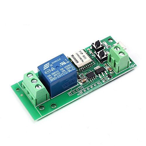 Book Cover MHCOZY WiFi Wireless Smart Switch Relay Module for Smart Home 5V 5V/12Vï¼ŒBa applied to access control, turn on PC, garage door (5v)