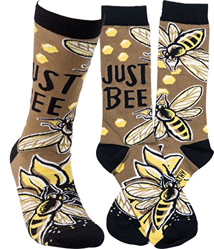 Book Cover Primitives by Kathy Unisex Socks - Just Bee (One Size)