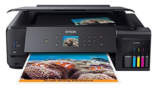 Book Cover Epson Expression Premium ET-7750 EcoTank Wireless Wide-Format 5-Color All-in-One Supertank Printer with Scanner, Copier and Ethernet
