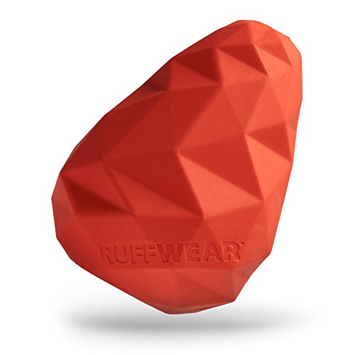Book Cover RUFFWEAR Chew-Resistant Rubber Dog Toy, Food & Treat Dispenser, One Size, Sockeye Red, Gnawt-a-Cone