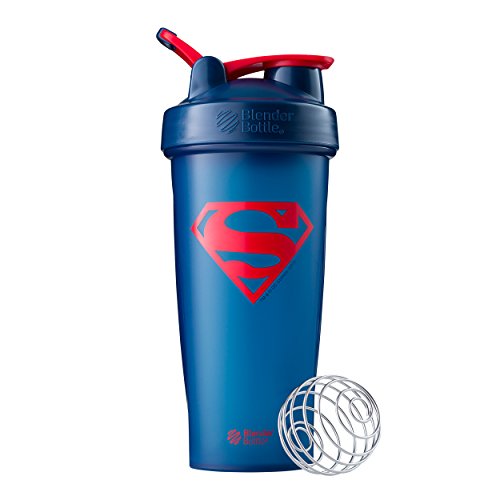 Book Cover BlenderBottle Justice League Superhero Classic 28-Ounce Shaker Bottle, Superman