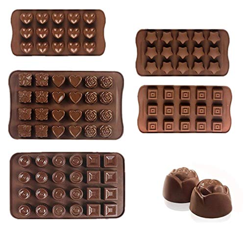 Book Cover Chocolate Silicon Molds Cake Decorating - Set Of 5 Chocolate Molds - Best For Cake Decorations, Chocolate Candy Molds, Silicone Mold, Hard Candy Molds, Jello Shot Molds