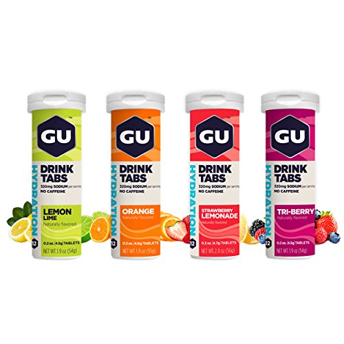 Book Cover GU Hydration Drink Tabs, Mixed, 4 Count by GU Energy Labs