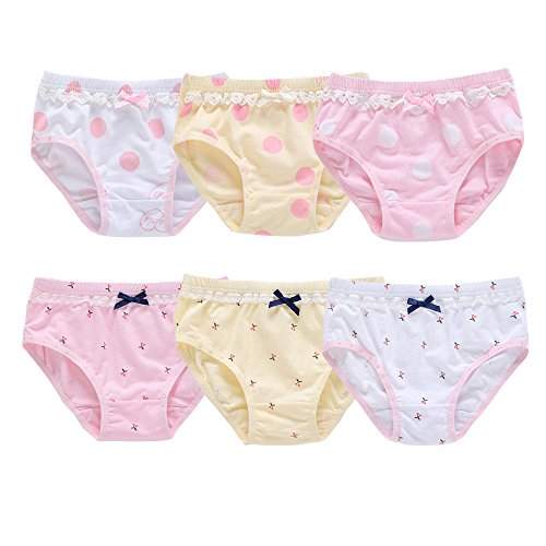 Book Cover Orinery Baby Kids Underwear Breathable Cotton Panties Toddler Girls Undies Soft Assorted Briefs 6-Pack