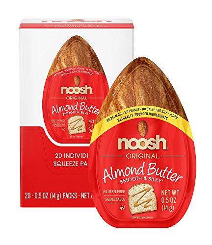Book Cover NOOSH Almond Butter (Original, 20 Count) - All Natural, Vegan, Gluten Free, Soy Free