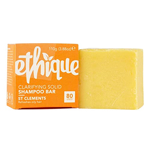 Book Cover Ethique St Clements -Clarifying Solid Shampoo Bar for Oily Hair - Vegan, Eco-Friendly, Plastic-Free, Cruelty-Free, 3.88 oz (Pack of 1)