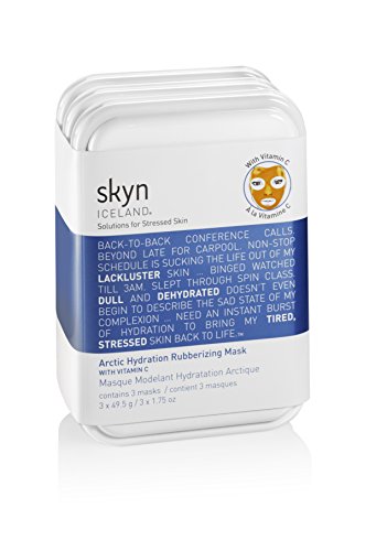 Book Cover skyn ICELAND Arctic Hydration Rubberizing Mask, 3 Count
