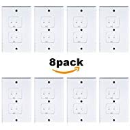 Book Cover Universal Self-Closing Electrical Outlet Covers,Extra Safe Retardant Child Safety Guards Socket Plugs Protector, BPA Free, Hardware Included
