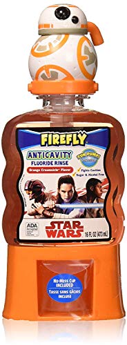 Book Cover Firefly Anti-Cavity Mouth Rinse - Star Wars BB8 (16 Ounce, Pack of 4)