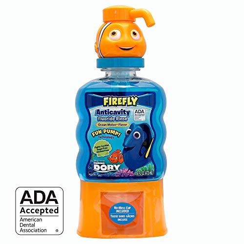 Book Cover Firefly Anti-Cavity Mouth Rinse (16 Ounce, Pack of 4) (Dory)