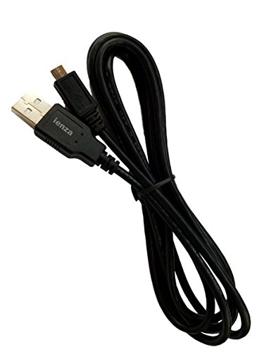 Book Cover IENZA Replacement Long (10FT) USB Power Cable Compatible with Roku Express, Chromecast & FireTV Stick (Black Cable Only, Not Compatible with Roku Streaming Stick+)