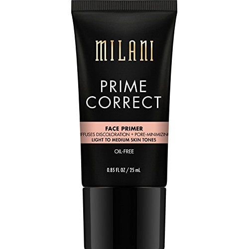 Book Cover Milani Prime Correct Face Primer - Diffuses Discoloration + Pore-Minimizing - Light/Medium (0.85 Fl. Oz.) Vegan, Cruelty-Free Face Makeup Primer to Color Correct Skin & Reduce Appearance of Pores