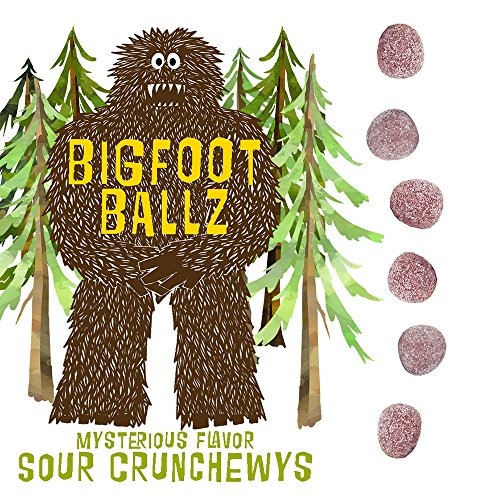 Book Cover Bigfoot Ballz Sour Candy - MADE IN THE USA - Gag Gifts - Funny Father's Day Gift