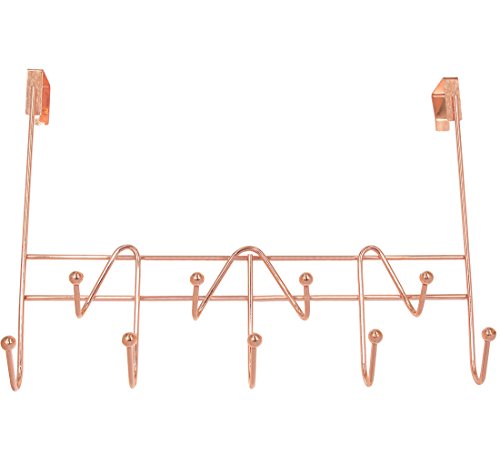 Book Cover Superbpag Over The Door Hooks Rack Organizer for Hanging Coats, Hats, Robes, Clothes or Towels - 9 Hooks