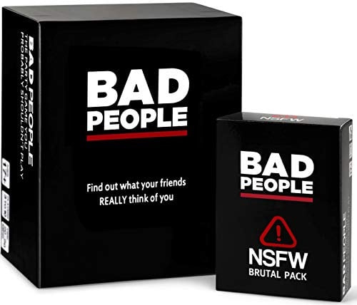 Book Cover BAD PEOPLE - The Party Game You Probably Shouldn't Play + The NSFW Brutal Expansion Pack