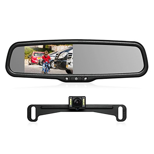 Book Cover AUTO-VOX T2 Backup Camera Kit,OEM Rear View Mirror Monitor with IP68 Waterproof Rear View Camera,Super Night Vision for Parking & Reversing