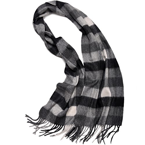 Book Cover ZORJAR Wool Winter Scarf Mens Women Plaid Fashion Scarves Shawls and Wraps