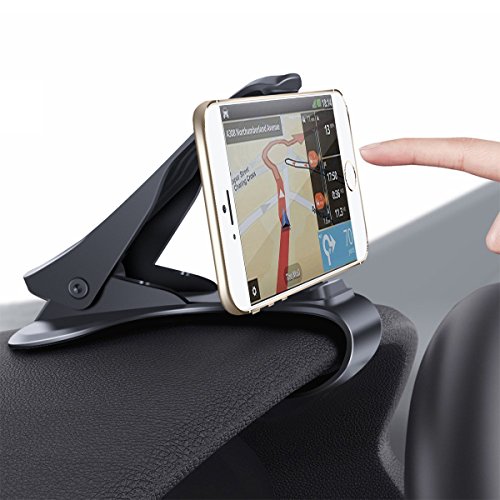 Book Cover Dopobo Phone Holder for Car, HUD Design Car Phone Mount : [Update Version] Adjustable Dashboard Cell Phone Cradle (Update Black) (Updated)