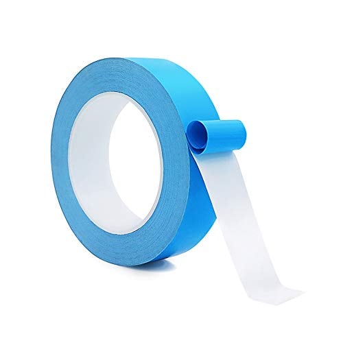 Book Cover Thermal Adhesive Tape, 25Mx20mmx0.25mm High Performance Thermally Double Side Tapes Cooling Pad Apply To LED Strips, 3D Printer,BCP,CPU,GPU,Laptop Heatsink,And have heat conduction, insulation,