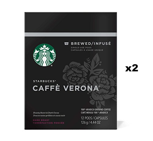 Book Cover Starbucks Verismo Caffe Verona Coffee Pods (24 Count)