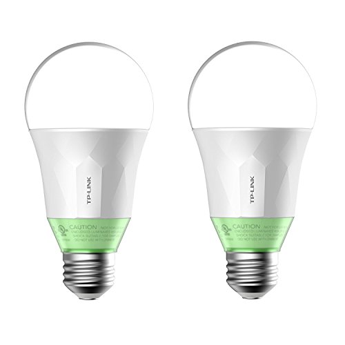 Book Cover Kasa Smart Wi-Fi LED Light Bulb by TP-Link - Soft White (800lm) - 2 Pack (LB110)