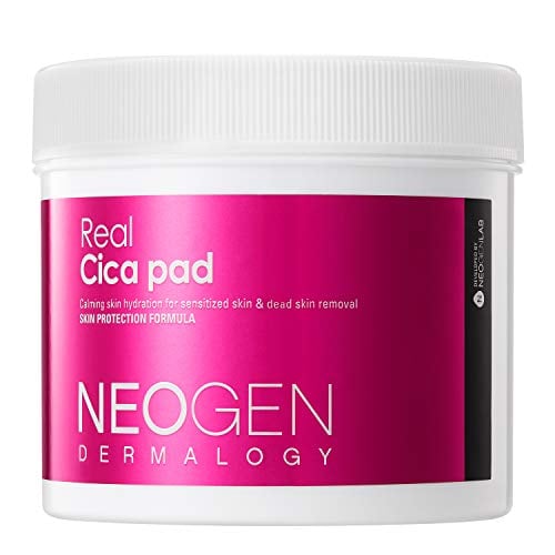 Book Cover DERMALOGY by NEOGENLAB Real Cica Pad - Restores Skin Barrier Soothes Gently Exfoliates & Cleanses (Cica Micellar Pad)