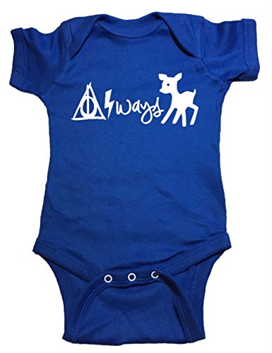 Book Cover Ilion Clothing Co. Harry Potter Baby One Piece Always Bodysuit