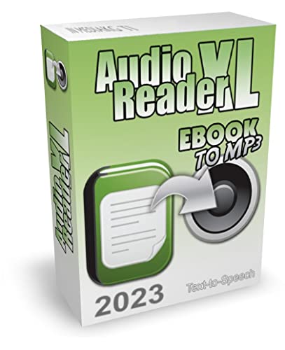 Book Cover Text to Speech Software Audio Reader XL (American) (2023) - Text to Speech Reader for Windows PC - The Text Reader is very easy to use