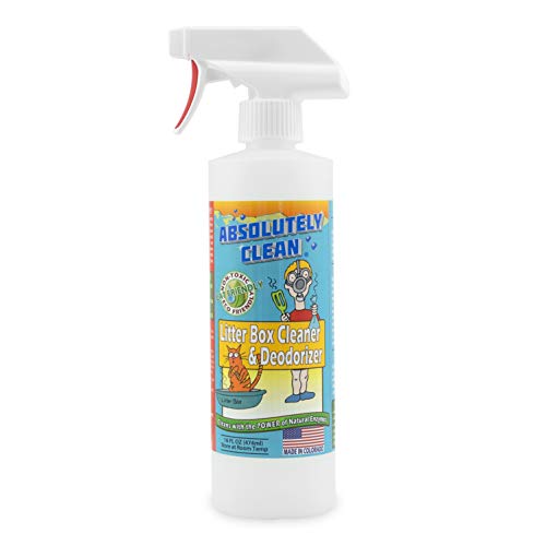 Book Cover Absolutely Clean Litter Box Cleaner and Odor Eliminator, Eliminate Odors Quickly, Neutralizes Urine and Feces Odors in The Air and The Box, Make Litter Last Longer