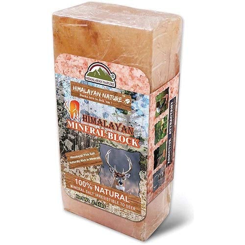 Book Cover Himalayan Nature 100% Natural Himalayan Rock Deer Salt Block - Animal Licking Mineral Salt Block ,2 to 5 Lbs, Packaging may vary.