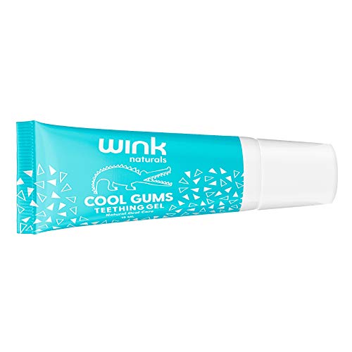 Book Cover Wink Naturals Baby Teething Relief for Infants and Kids, Cooling, Soothing Natural Gel for Sore Gums and Other Teething Discomfort, May Be Used As A Toddler Training Toothpaste (15 ml)