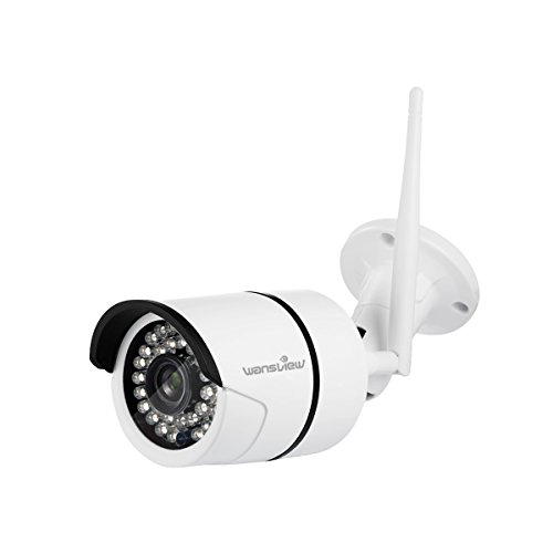 Book Cover Wansview Outdoor Security Camera, 1080P Wireless WiFi IP Surveillance Bullet Home Camera,IP66 Weatherproof, Supports Onvif&RTSP W2-White