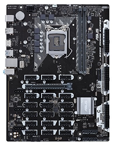 Book Cover ASUS B250 MINING EXPERT LGA1151 DDR4 HDMI B250 ATX Motherboard for Cryptocurrency Mining (BTC) with 19 PCIe Slots and USB 3.1 Gen1