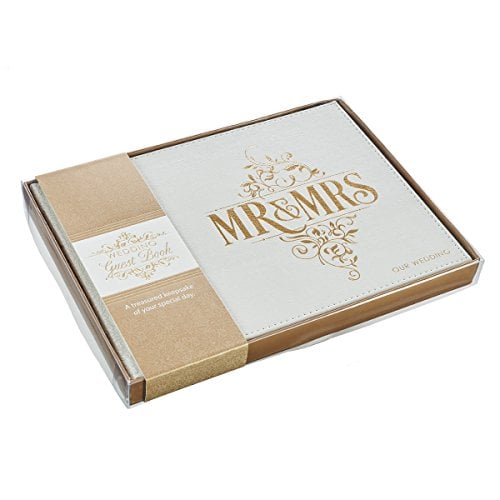 Book Cover Mr & Mrs Wedding Guest Book