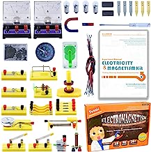 Book Cover Teenii STEM Physics Science Lab Basic Circuit Learning Starter Kit Electricity and Magnetism Experiment for Kids Junior Senior High School Students Electromagnetism Elementary Electronics LERBOR