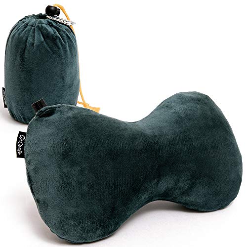 Book Cover AirComfy Travel Pillow for Car, Airplane or Lumbar Support Neck Travel and Back Cushion for Lower Back Pain