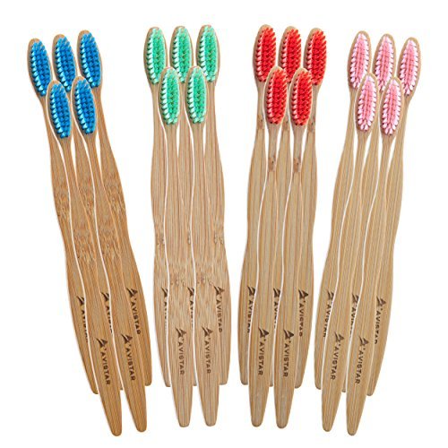 Book Cover 20 Eco-Friendly Bamboo Toothbrushes: The WorldÃ¢â‚¬s Most Convenient Bamboo Toothbrushes With BPA Free Nylon Bristles In 4 Colours and Individually Packaged!