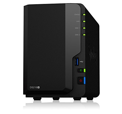 Book Cover Synology 2 bay NAS DiskStation DS218+ (Diskless)