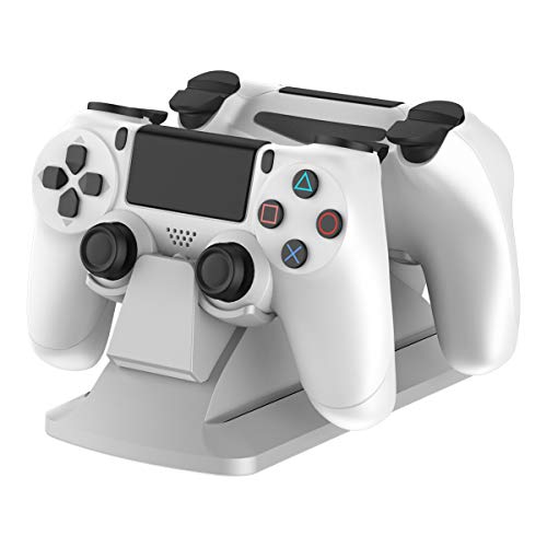 Book Cover GameSir Dual Controller Charging Station Stand Charger Dock for PS4 / PS4 Slim / PS4 Pro, Playstation 4 Controller Charger with Excellent Performance, White