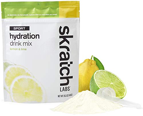 Book Cover SKRATCH LABS Sport Hydration Drink Mix, Lemon Lime (15.5 oz, 20 servings) - Natural Electrolyte Powder Developed for Athletes and Sports Performance, Gluten Free, Vegan, Kosher