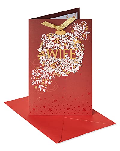 Book Cover American Greetings Christmas Card for Wife (Grateful for Our Life Together)