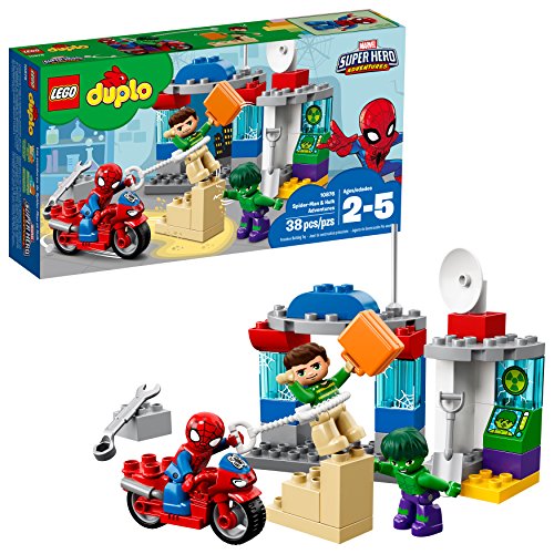Book Cover LEGO DUPLO Super Heroes Spider Man & Hulk Adventures 10876 Building Kit (38 Piece)
